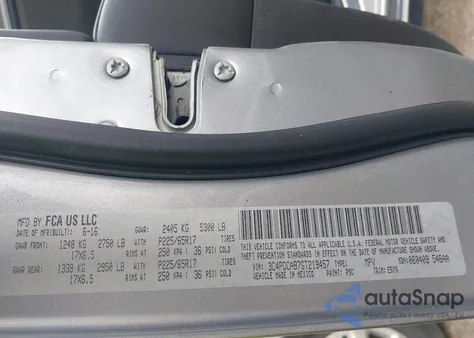 2016 Dodge Journey Se z USA, uszkodzony, nr VIN 3C4PDCAB7GT219457